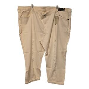 a.n.a skinny boyfriend crop shredded natural 30W jeans NWT